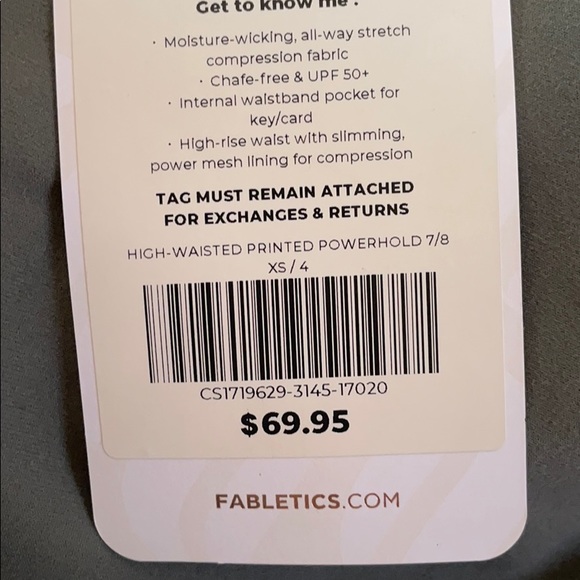 Fabletics High-waisted Powerhold 7/8 XS/4 Safari - Picture 6 of 6